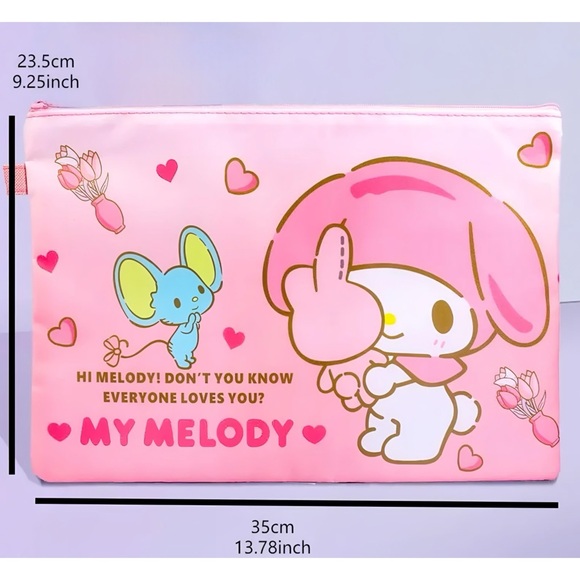 My Melody Zip Envelope & Pencil Case 2-Piece Set - Picture 7 of 10
